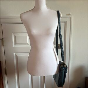 Black Leather Crossbody Bag